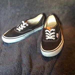 Black Authentic Vans